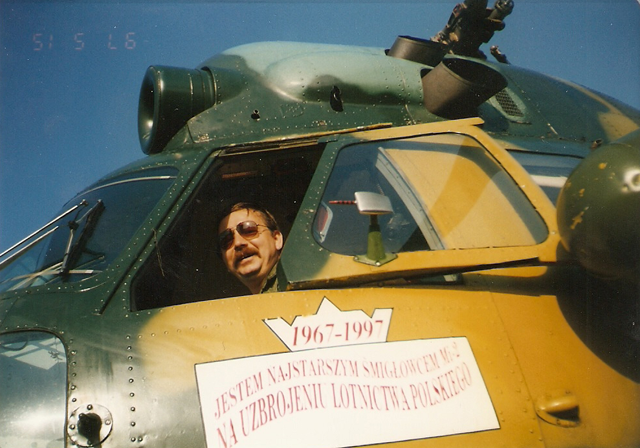Za sterami Mi–2 – poligon Nadarzyce.