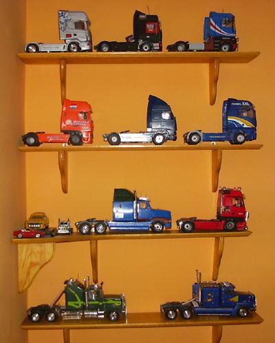 Kolekcja modeli ciężarówek - zbiór Janusza Chojnowskiego.