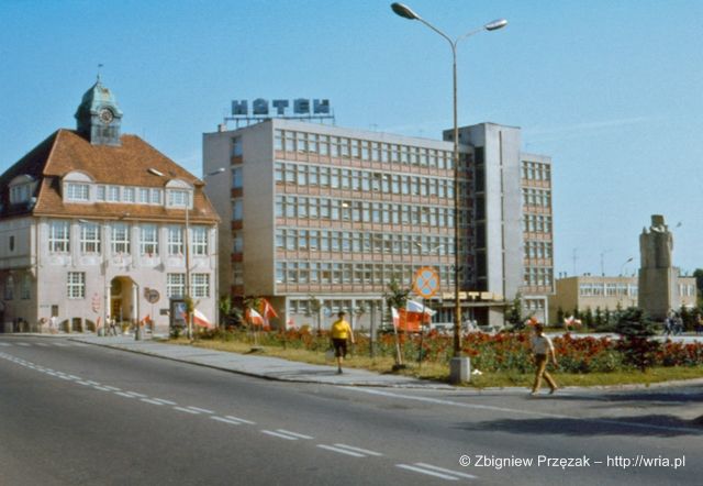 Nowogard - centrum miasta - 1981.