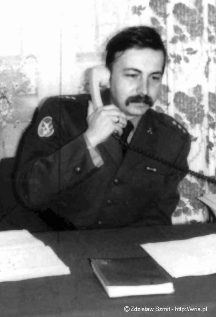 Szef sztabu 37. dr OP por. Zbigniew Żołna – 1987 r.
