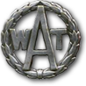 Odznaka podchorego WAT noszona na pagonach.