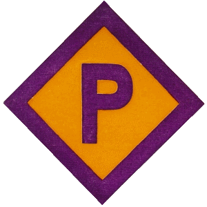 Znak “P” noszony przez Polakw podczas pracy niewolniczej w Niemczech