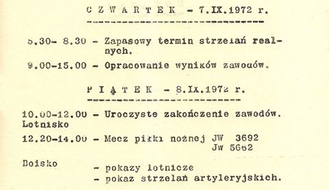 Zawody rakietowo-strzeleckie 2 KOP - 1972 r.