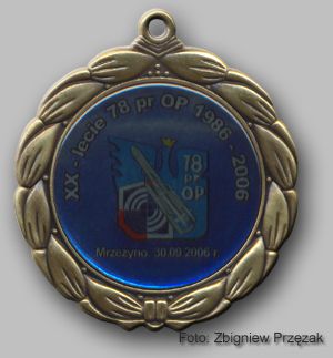 Medal  XX-lecia 78 pr OP - Mrzeżyno.