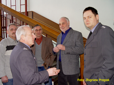 Medard Górski, mjr Tadeusz Machowski, Szymon Barabasz, Zbigniew Wolski i Kazimierz Bednarkiewicz. Foto:  Zbigniew Przęzak